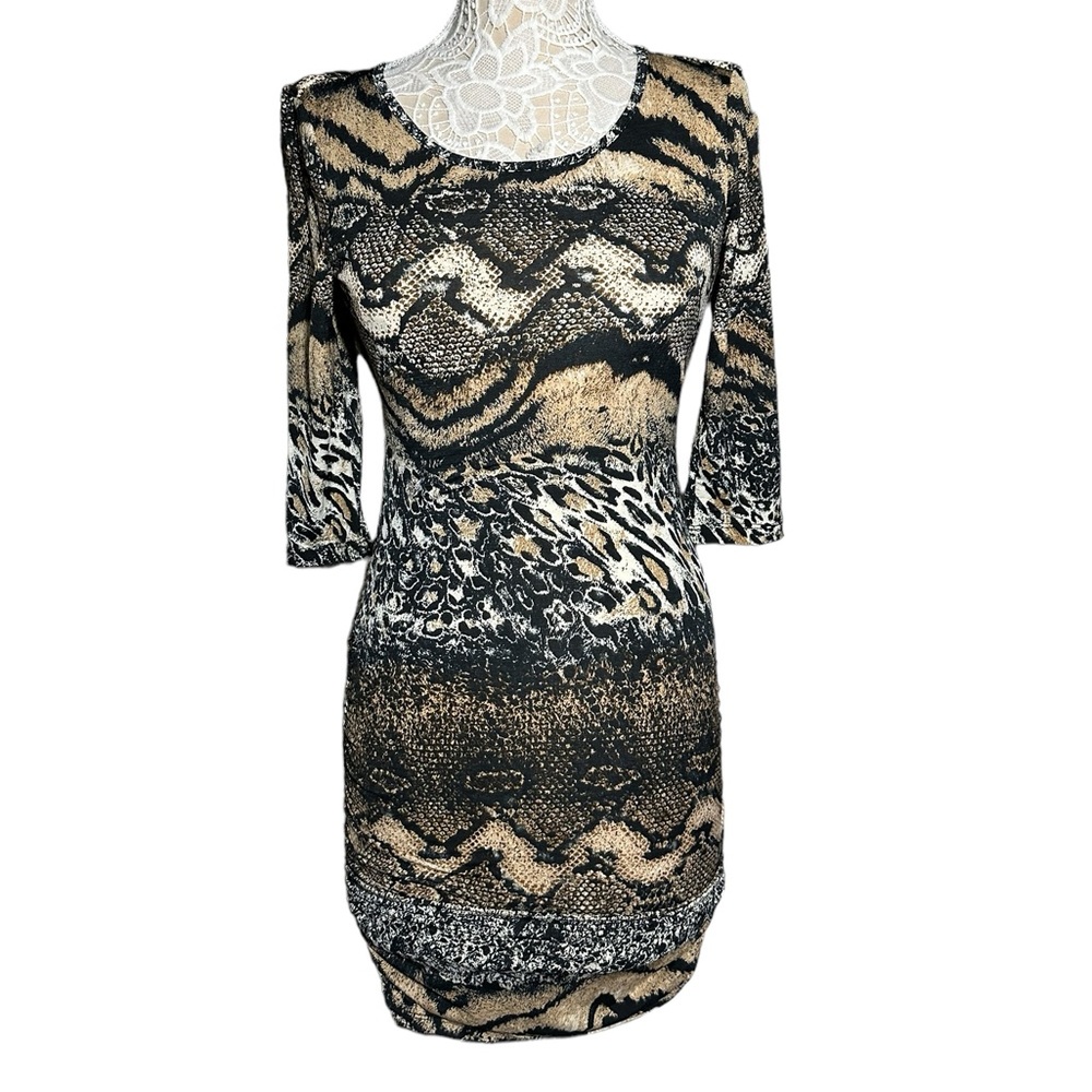 Animal Print Mini Dress Size M